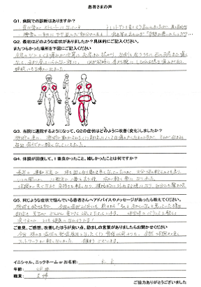 患者様の声(K.K 様)